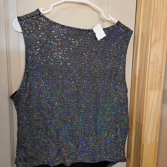 Nwt 90s style sparkly top - Picture 8 of 9